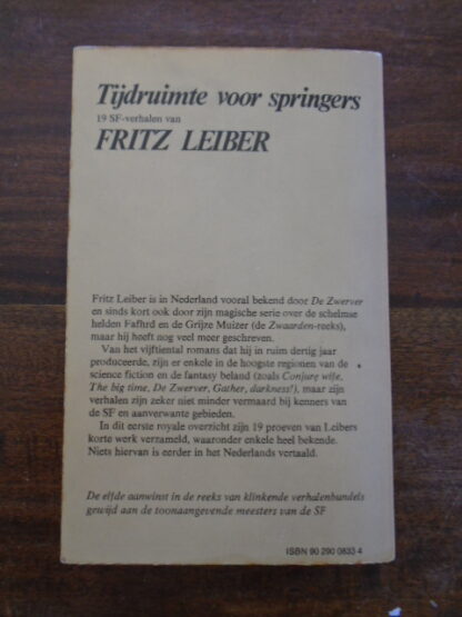 Fritz Leiber - Tijdruimte voor springers